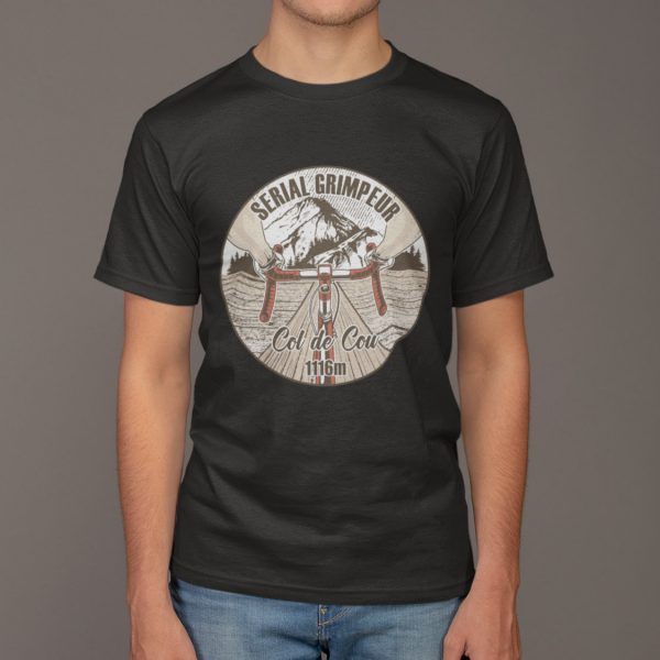T-Shirt Col de Cou – Serial Grimpeur – 2021 – Unisexe