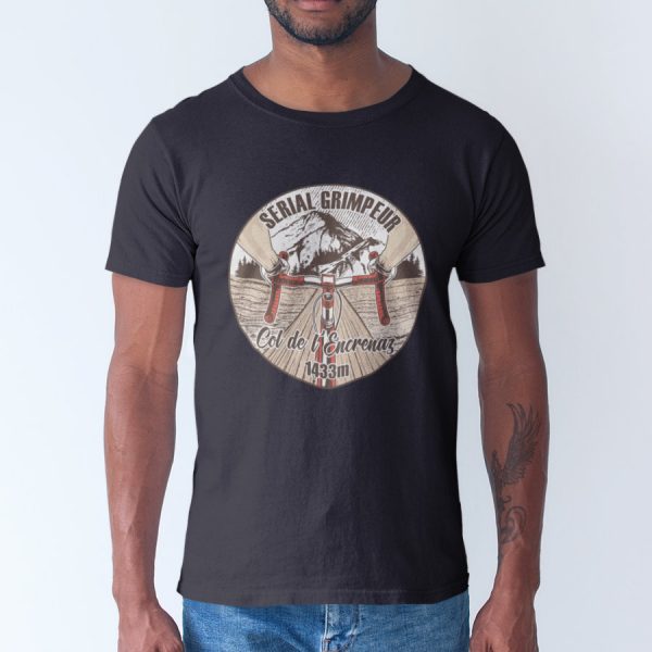 T-Shirt Col de l`Encrenaz – Serial Grimpeur – 2021 – Unisexe