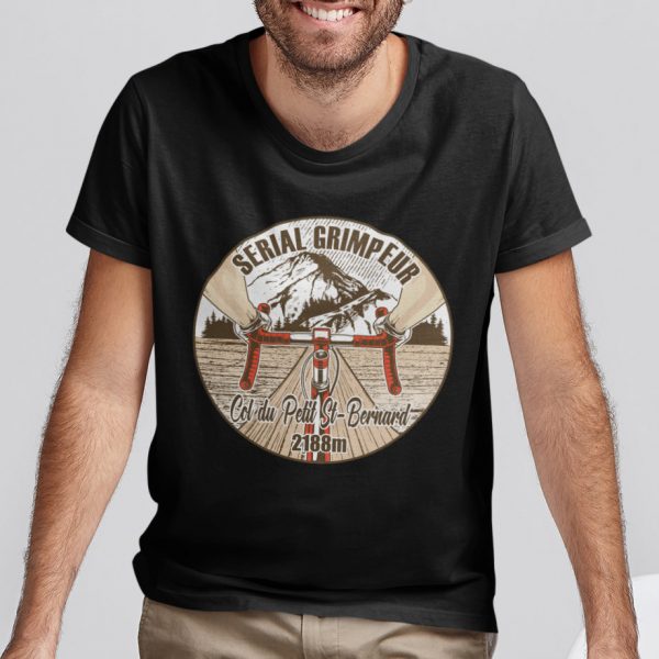 T-Shirt Col du Petit St-Bernard – Serial Grimpeur – 2021 – Unisexe